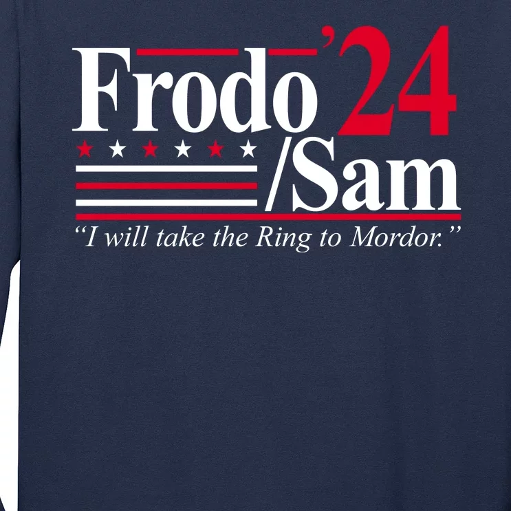 Frodo Sam 2024 I Will Take The Ring To Mordor Long Sleeve Shirt