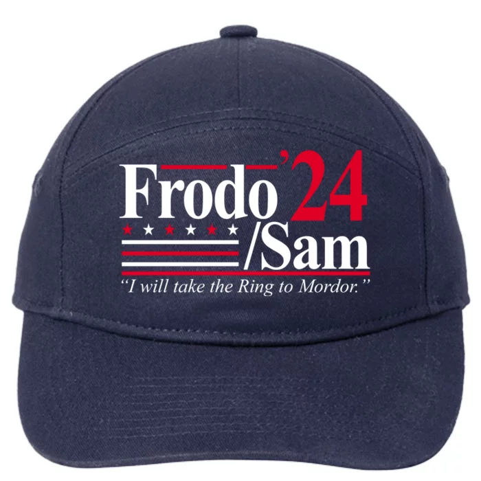 Frodo Sam 2024 I Will Take The Ring To Mordor 7-Panel Snapback Hat