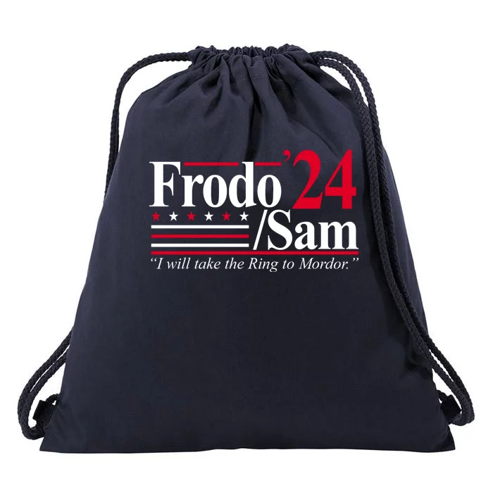 Frodo Sam 2024 I Will Take The Ring To Mordor Drawstring Bag