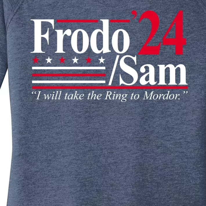 Frodo Sam 2024 I Will Take The Ring To Mordor Women's Perfect Tri Tunic Long Sleeve Shirt