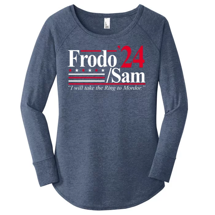 Frodo Sam 2024 I Will Take The Ring To Mordor Women's Perfect Tri Tunic Long Sleeve Shirt