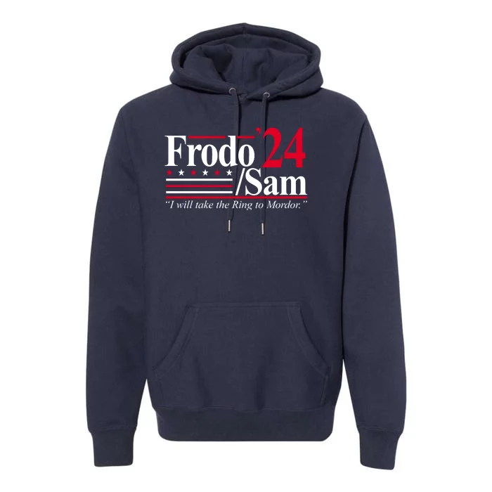 Frodo Sam 2024 I Will Take The Ring To Mordor Premium Hoodie