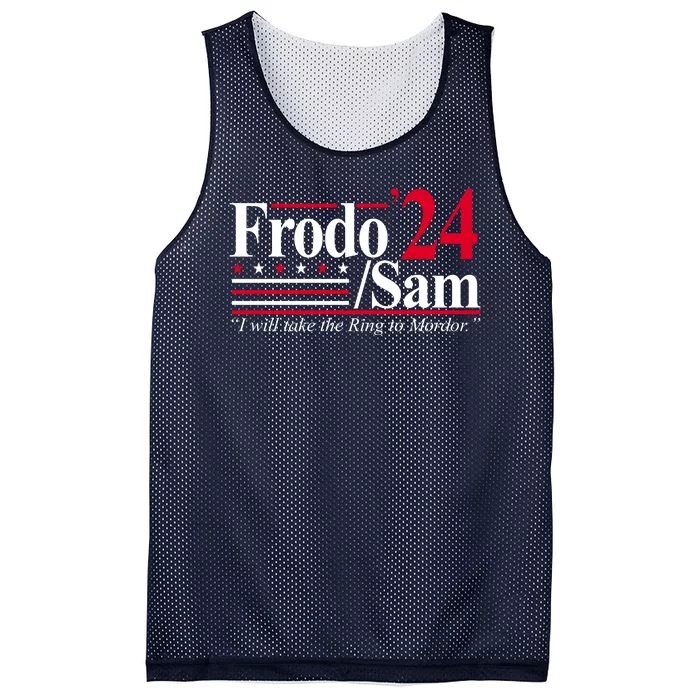 Frodo Sam 2024 I Will Take The Ring To Mordor Mesh Reversible Basketball Jersey Tank