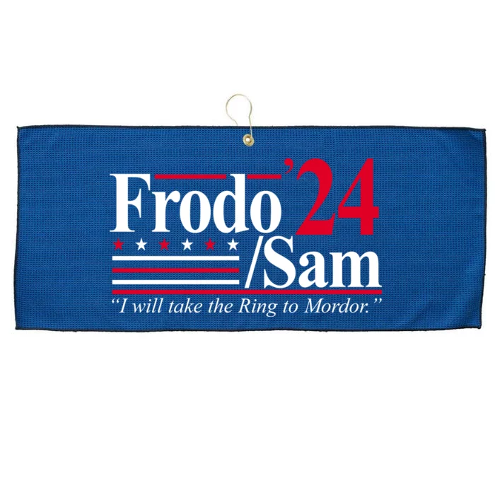 Frodo Sam 2024 I Will Take The Ring To Mordor Large Microfiber Waffle Golf Towel