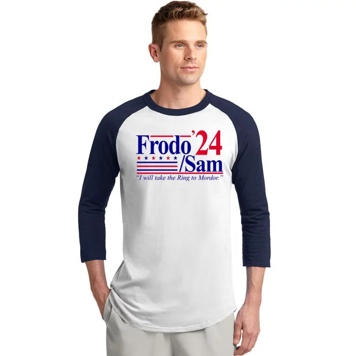 Frodo Sam 2024 I Will Take The Ring To Mordor Baseball Sleeve Shirt