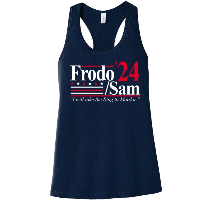 Frodo Sam 2024 I Will Take The Ring To Mordor Women's Racerback Tank