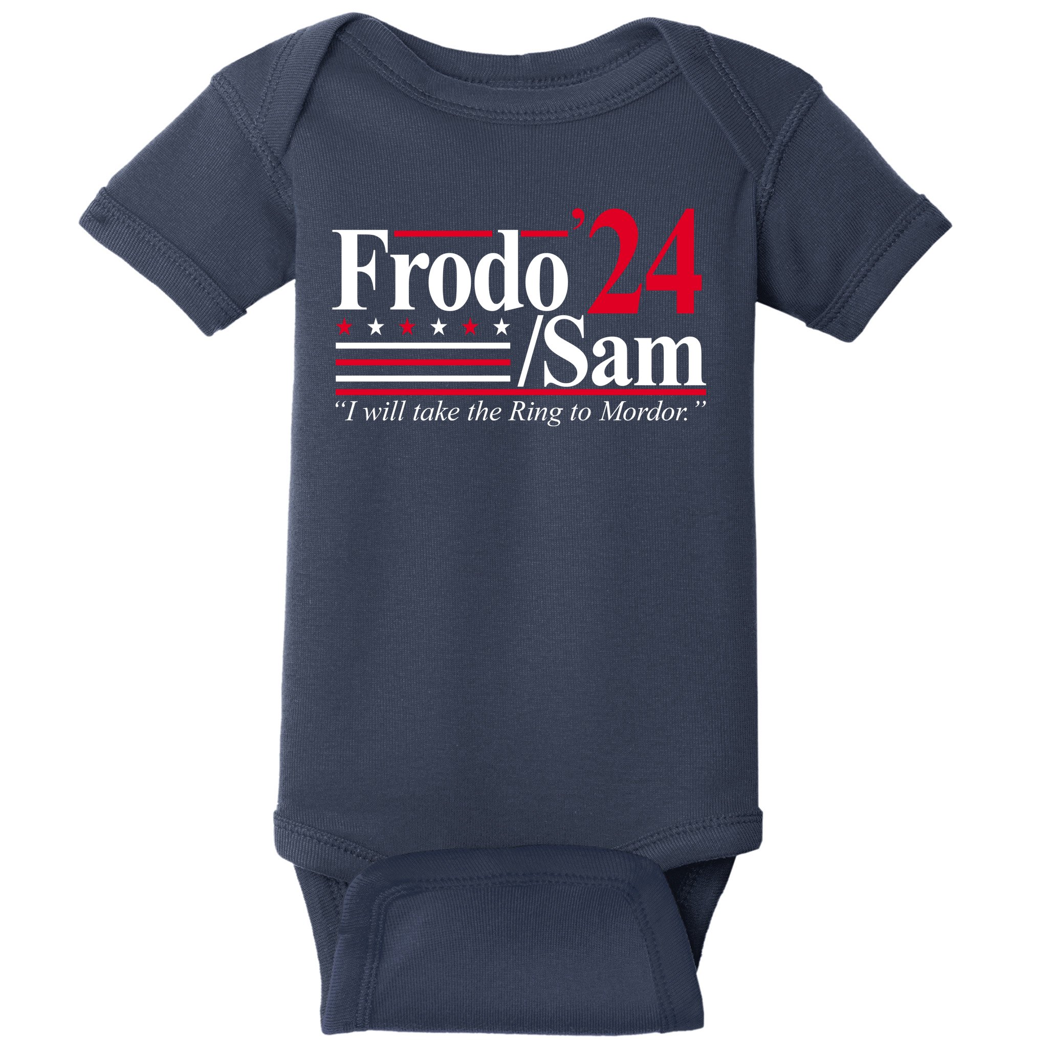 Frodo Sam 2024 I Will Take The Ring To Mordor Baby Bodysuit ...