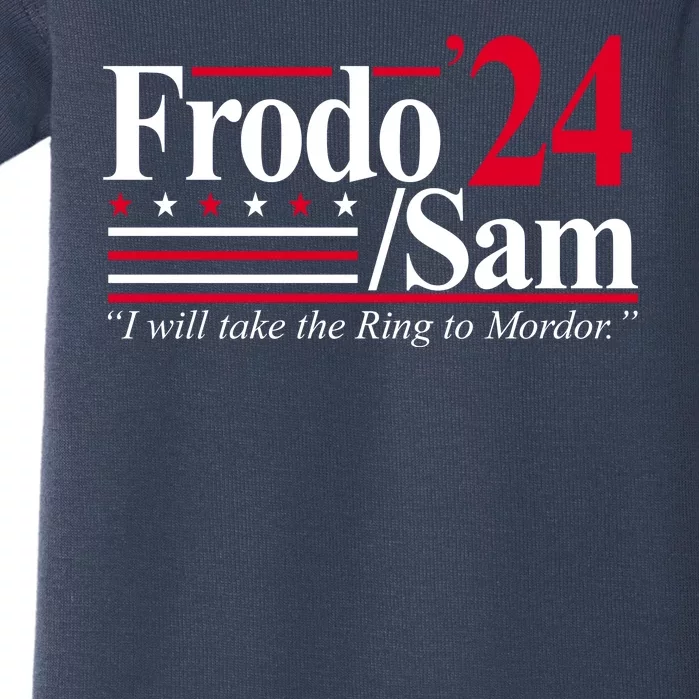 Frodo Sam 2024 I Will Take The Ring To Mordor Baby Bodysuit