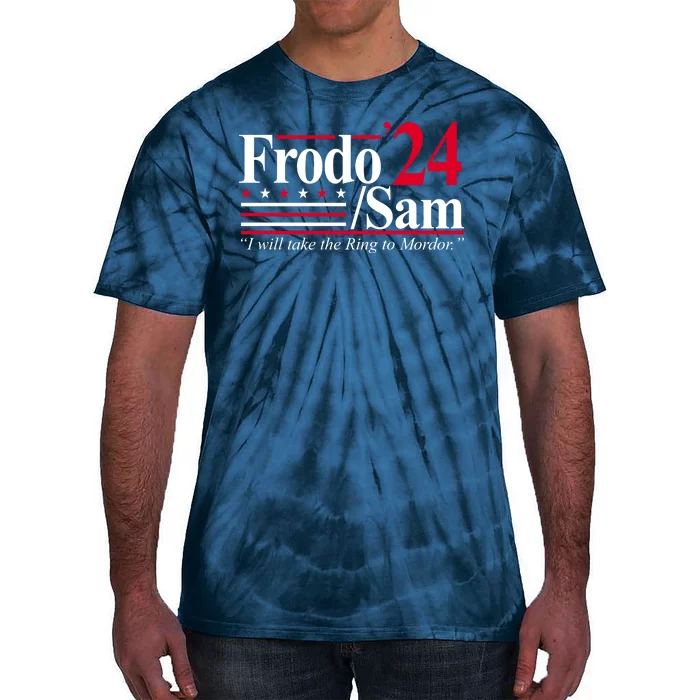 Frodo Sam 2024 I Will Take The Ring To Mordor Tie-Dye T-Shirt