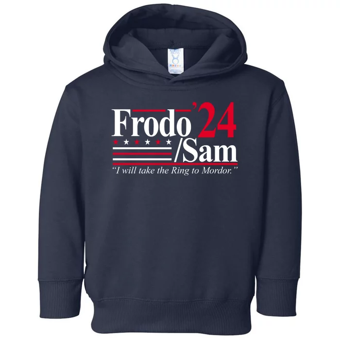 Frodo Sam 2024 I Will Take The Ring To Mordor Toddler Hoodie