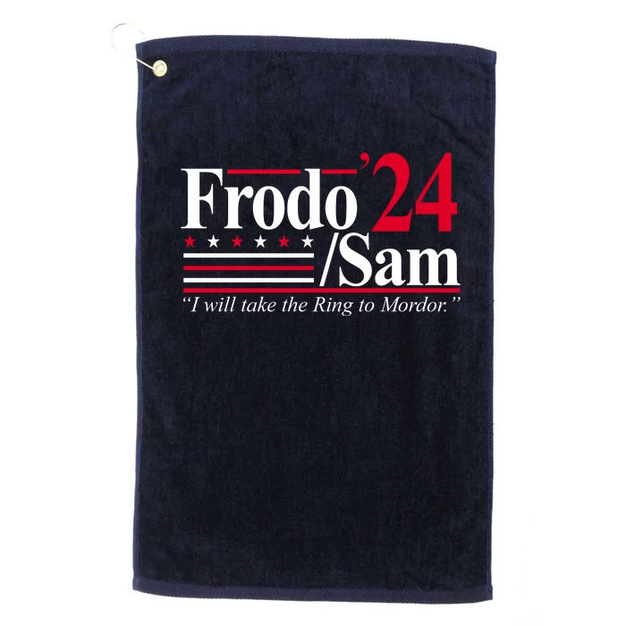 Frodo Sam 2024 I Will Take The Ring To Mordor Platinum Collection Golf Towel