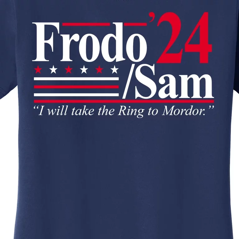 Frodo Sam 2024 I Will Take The Ring To Mordor Women's T-Shirt