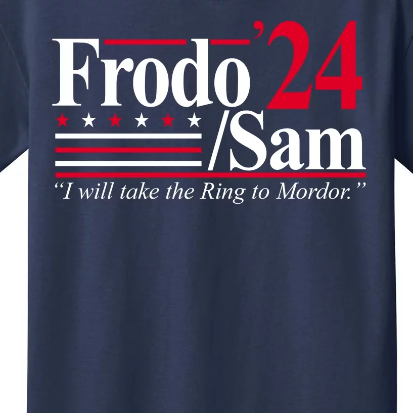 Frodo Sam 2024 I Will Take The Ring To Mordor Kids T-Shirt