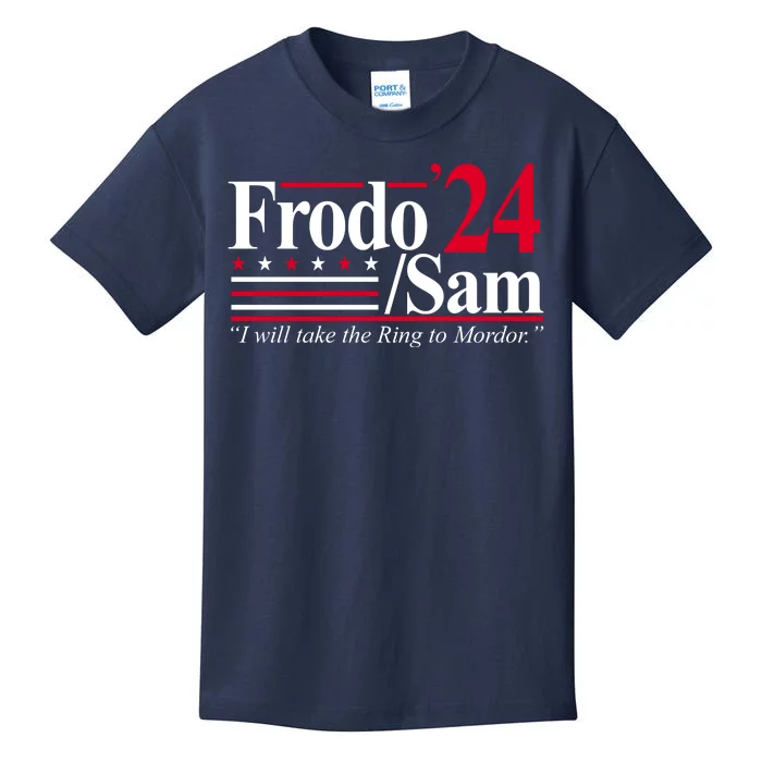 Frodo Sam 2024 I Will Take The Ring To Mordor Kids T-Shirt