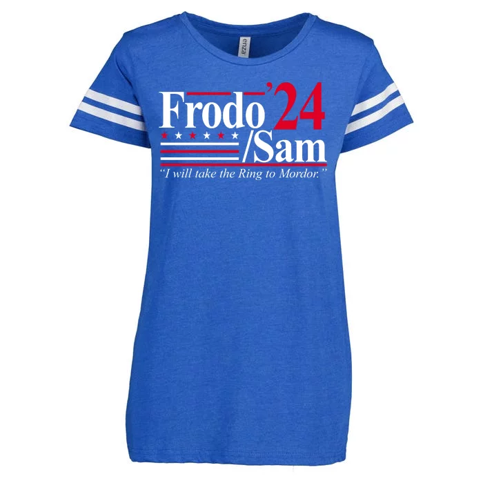 Frodo Sam 2024 I Will Take The Ring To Mordor Enza Ladies Jersey Football T-Shirt