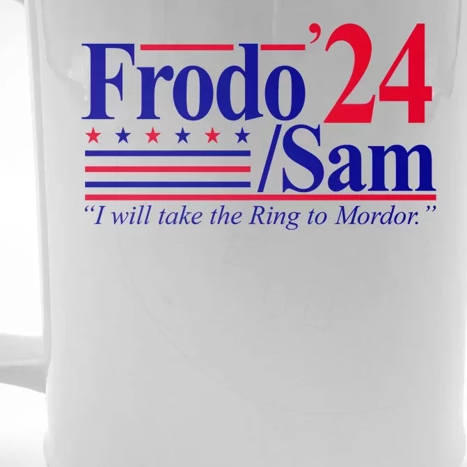 Frodo Sam 2024 I Will Take The Ring To Mordor Front & Back Beer Stein