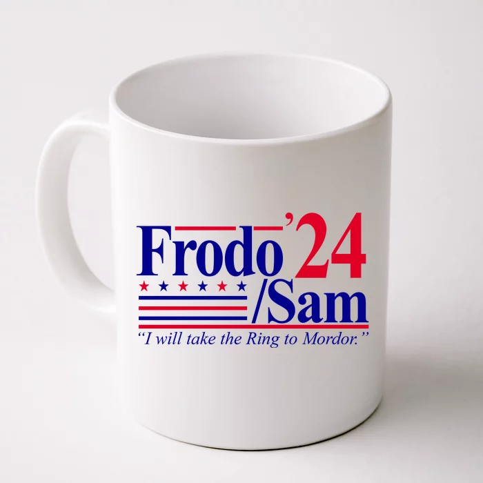 Frodo Sam 2024 I Will Take The Ring To Mordor Front & Back Coffee Mug