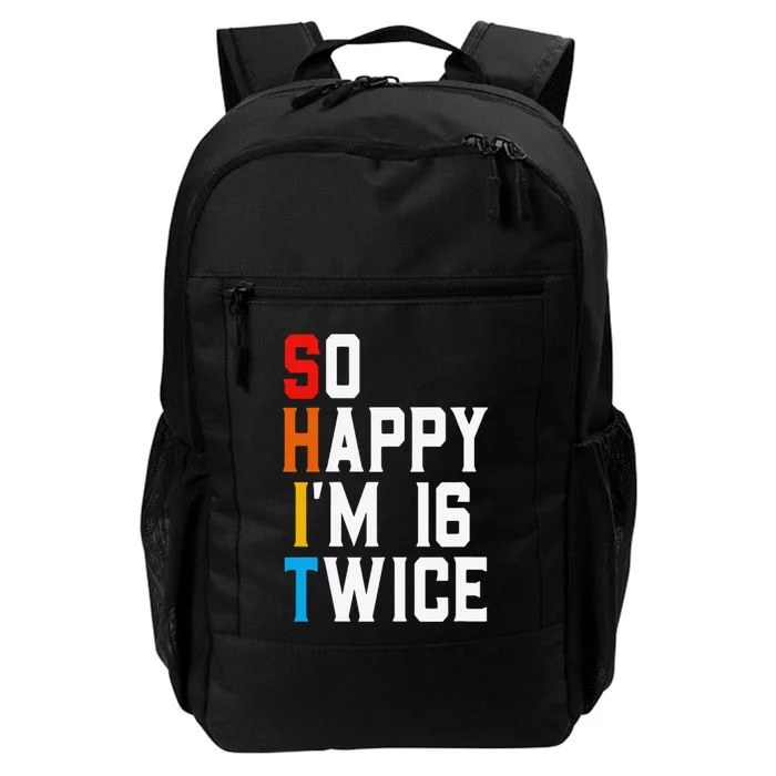 Funny Sarcastic 32 Years Old Bday Gift Vintage 32nd Birthday Daily Commute Backpack