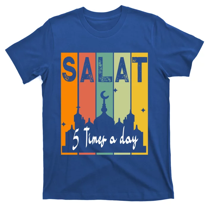 First Salat 5 Times Day Muslim Prayer Design Ramadan Kareem Gift T-Shirt