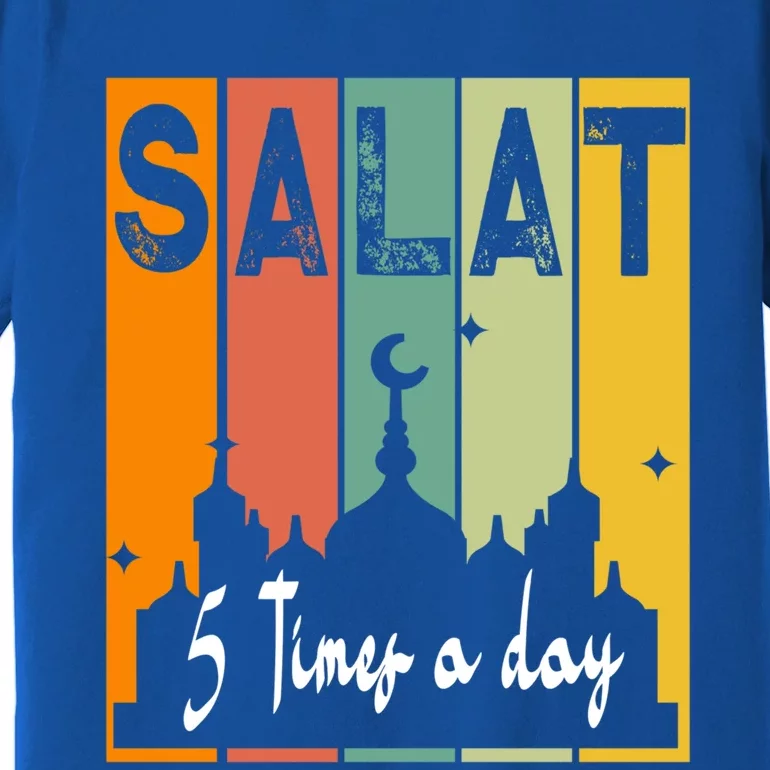 First Salat 5 Times Day Muslim Prayer Design Ramadan Kareem Gift Premium T-Shirt