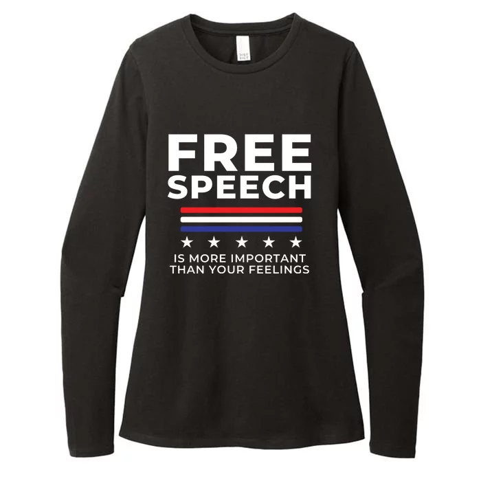 Free Speech Anti Cancel Culture Womens CVC Long Sleeve Shirt