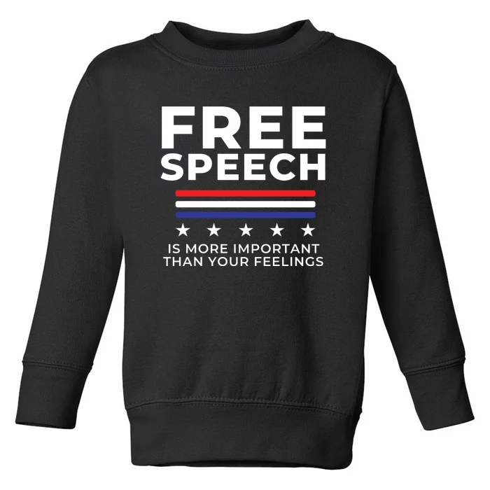 Free Speech Anti Cancel Culture Toddler Sweatshirt