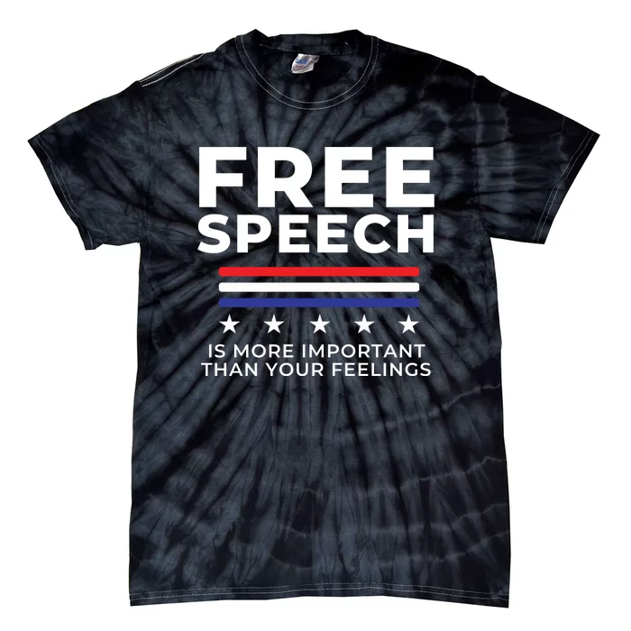 Free Speech Anti Cancel Culture Tie-Dye T-Shirt