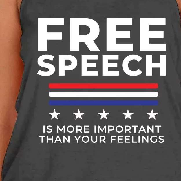 Free Speech Anti Cancel Culture Women's Knotted Racerback Tank