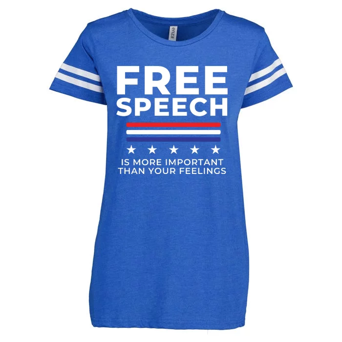 Free Speech Anti Cancel Culture Enza Ladies Jersey Football T-Shirt