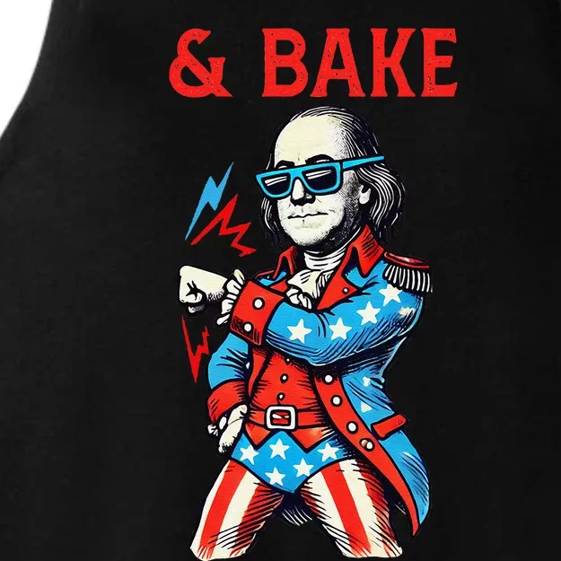 Funny Shake And Bake 4th Of July Couple Matching & Bake Ladies Tri-Blend Wicking Tank