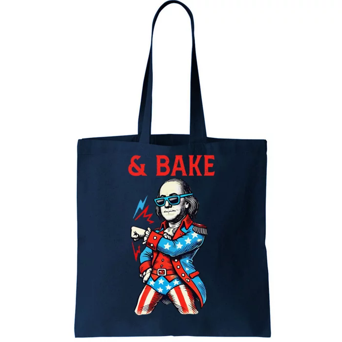 Funny Shake And Bake 4th Of July Couple Matching & Bake Tote Bag