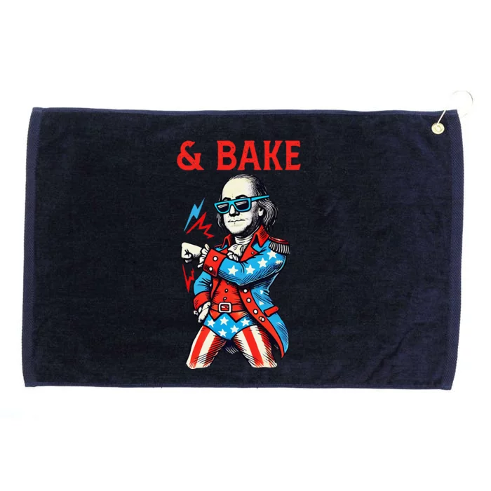 Funny Shake And Bake 4th Of July Couple Matching & Bake Grommeted Golf Towel