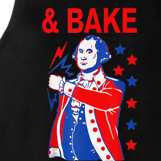 Funny Shake And Bake 4th Of July Couple Matching & Bake Ladies Tri-Blend Wicking Tank