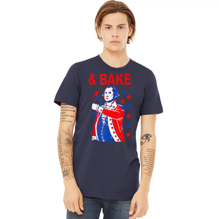 Funny Shake And Bake 4th Of July Couple Matching & Bake Premium T-Shirt