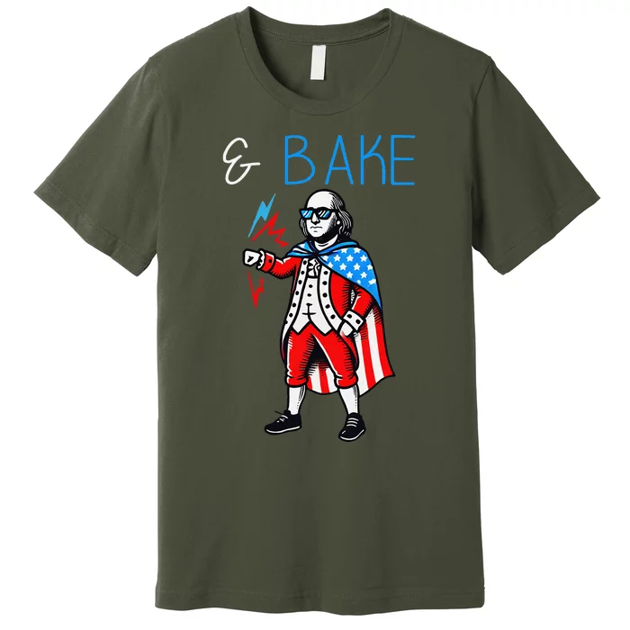 Funny Shake And Bake 4th Of July Couple Matching & Bake Premium T-Shirt