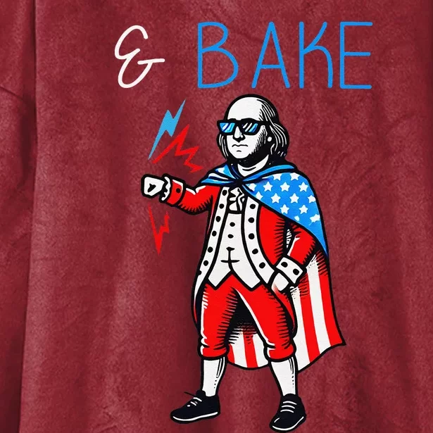 Funny Shake And Bake 4th Of July Couple Matching & Bake Hooded Wearable Blanket