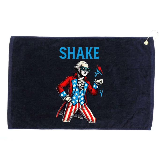 Funny Shake And Bake 4th Of July Couple Matching Shake Grommeted Golf Towel