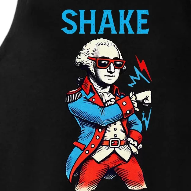 Funny Shake And Bake 4th Of July Couple Matching Shake Ladies Tri-Blend Wicking Tank