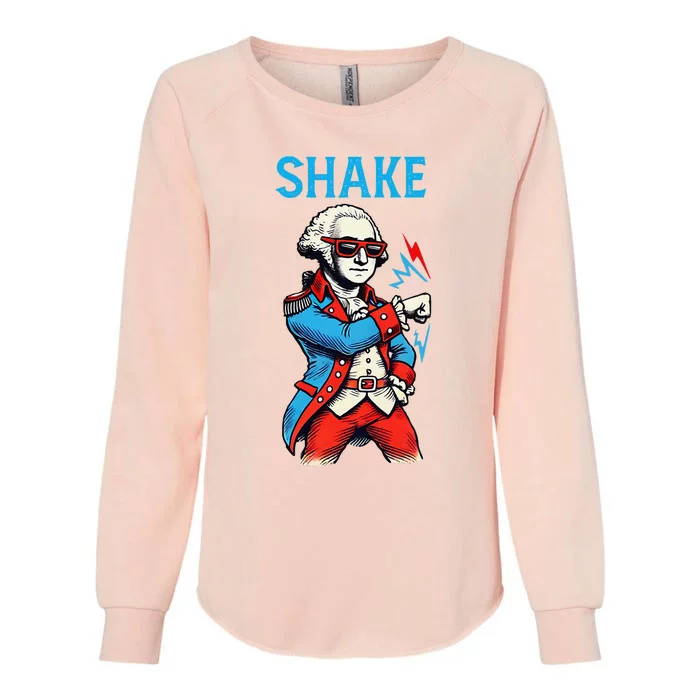 Funny Shake And Bake 4th Of July Couple Matching Shake Womens California Wash Sweatshirt