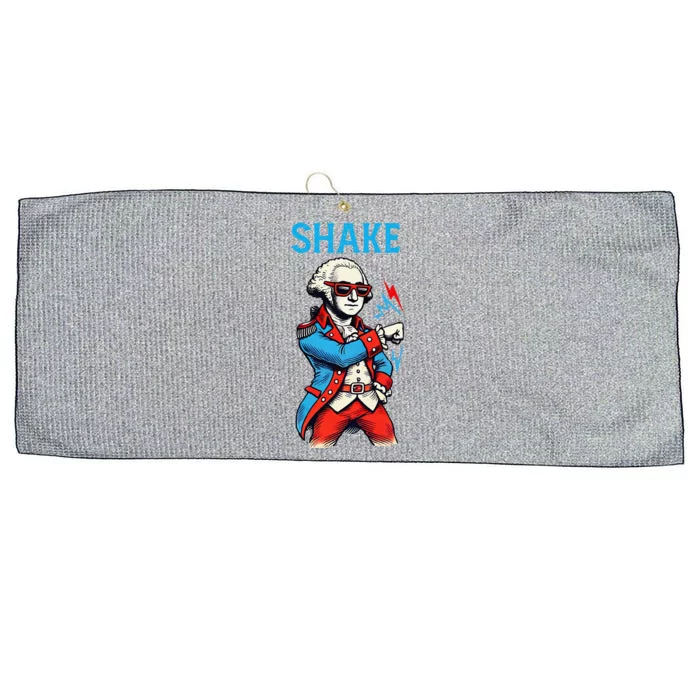 Funny Shake And Bake 4th Of July Couple Matching Shake Large Microfiber Waffle Golf Towel