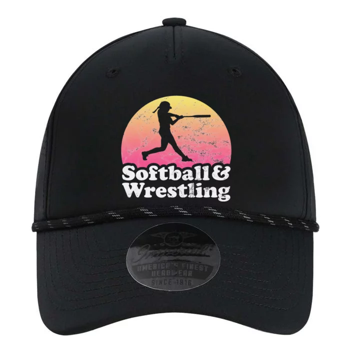 Funny Softball and Wrestling  or Girls Wrestler Performance The Dyno Cap