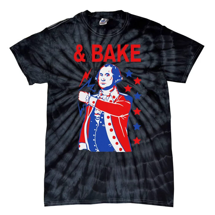 Funny Shake And Bake 4th Of July Couple Matching & Bake Tie-Dye T-Shirt