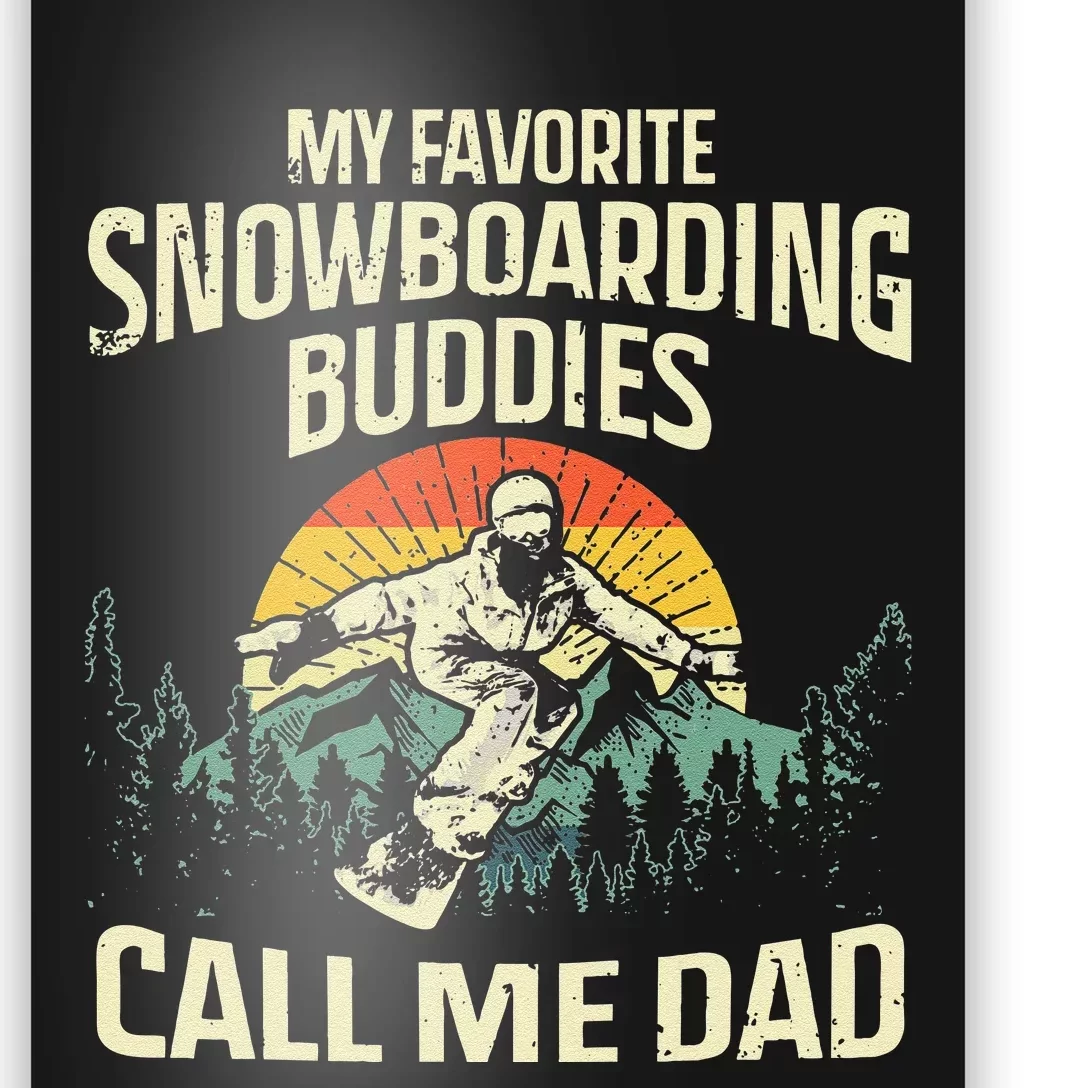 Funny Snowboarding Art Dad Father Snowboard Snowboarder Poster