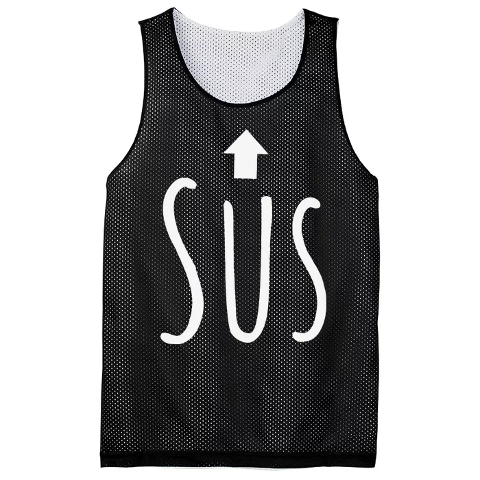 Funny Sus Arrow Gift Mesh Reversible Basketball Jersey Tank