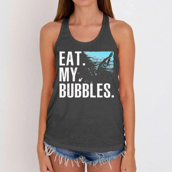 Funny Swimming Art For Swim Coach Rescue Swimmer Women's Knotted Racerback Tank