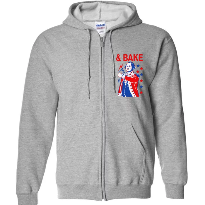 Funny Shake And Bake 4th Of July Couple Matching & Bake Full Zip Hoodie