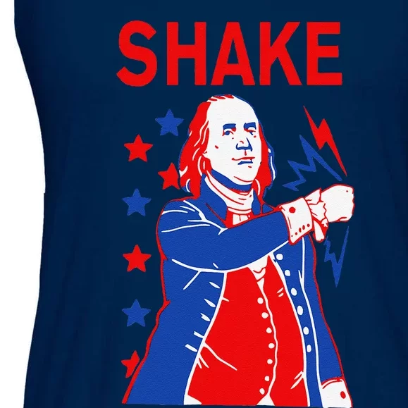 Funny Shake And Bake 4th Of July Couple Matching Ladies Essential Flowy Tank