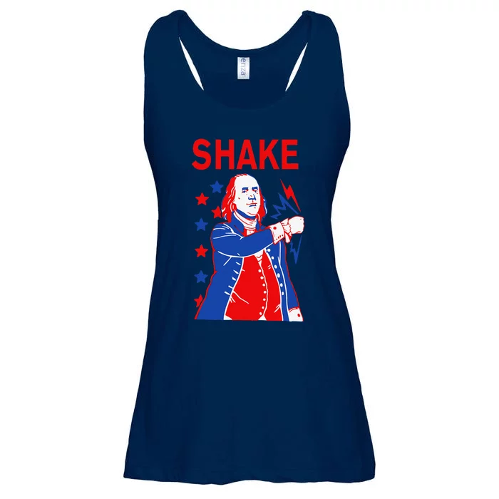 Funny Shake And Bake 4th Of July Couple Matching Ladies Essential Flowy Tank