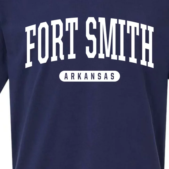 Fort Smith Arkansas Souvenirs College Style Fort Smith Arkansas Sueded Cloud Jersey T-Shirt