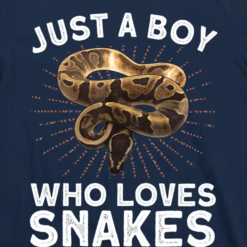 Funny Snake Art For Boys Reptile Animal Snake Lover T-Shirt